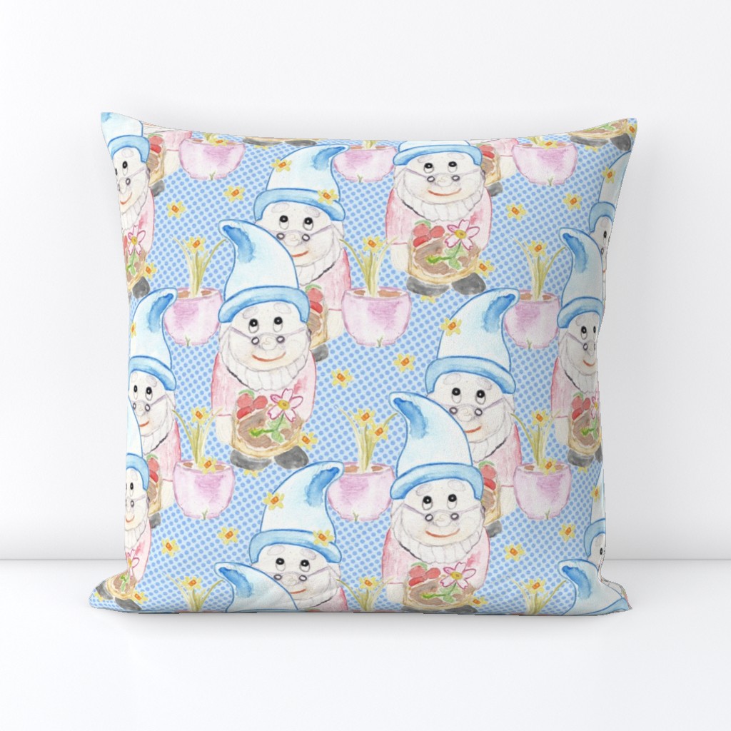 Kitschy Gnomes - Pastel Pink & Blue