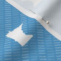 Minnesota State Shape Pattern Light Blue and White