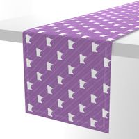 Minnesota State Shape Pattern Purple and White