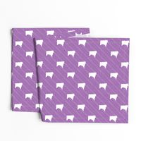 Minnesota State Shape Pattern Purple and White