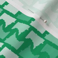 Minnesota State Shape Pattern Green and White