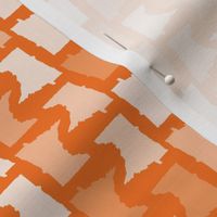 Minnesota State Shape Pattern Orange and White