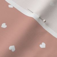 mini hearts fabric - hearts fabric, baby fabric, trendy baby fabric, valentines fabric - dusty pink