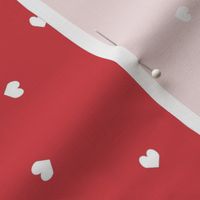 mini hearts fabric - hearts fabric, baby fabric, trendy baby fabric, valentines fabric - red