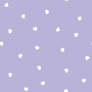 mini hearts fabric - hearts fabric, baby fabric, trendy baby fabric, valentines fabric - purple
