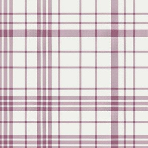 deep mauve plaid check fabric - tartan fabric, baby fabric, baby bedding, baby swaddle fabric 