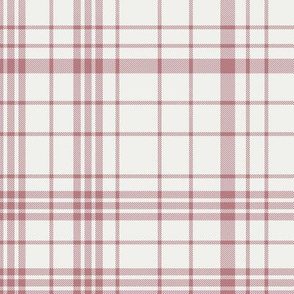 dusty rose plaid check fabric - tartan fabric, baby fabric, baby bedding, baby swaddle fabric 