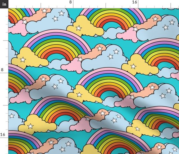 Rainbows to the Max* {Recolored} - Spoonflower