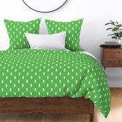 New Jersey State Shape Pattern Lime Green and White Stripes