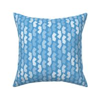 New Jersey State Shape Pattern Light Blue and White