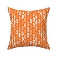 New Jersey State Shape Pattern Orange and White