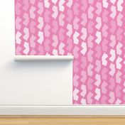 New Jersey State Shape Pattern Pink and White