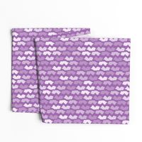 New Jersey State Shape Pattern Purple and White