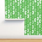 New Jersey State Shape Pattern Lime Green and White