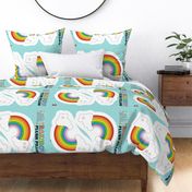 Rainbow Plush Pillow* Cut-and-Sew Pattern {Recolored}