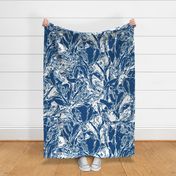 Emerging Flowers | Classic Blue | Large