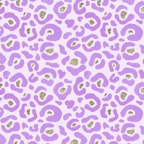 Lilac watercolour animal cheetah print pattern