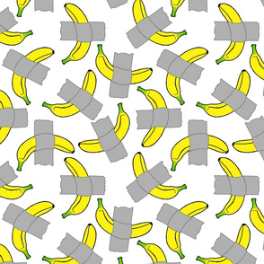 taped banana art