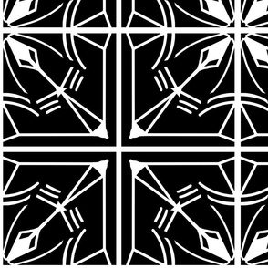 Lexi tile-black and white (medium scale) 