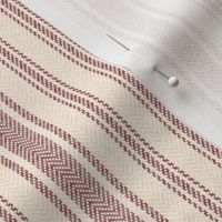 Ticking Two Stripe in Cocoa Brown and Cream