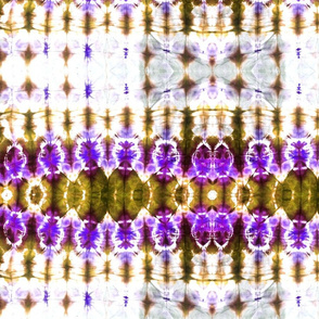 shibori violet and gold
