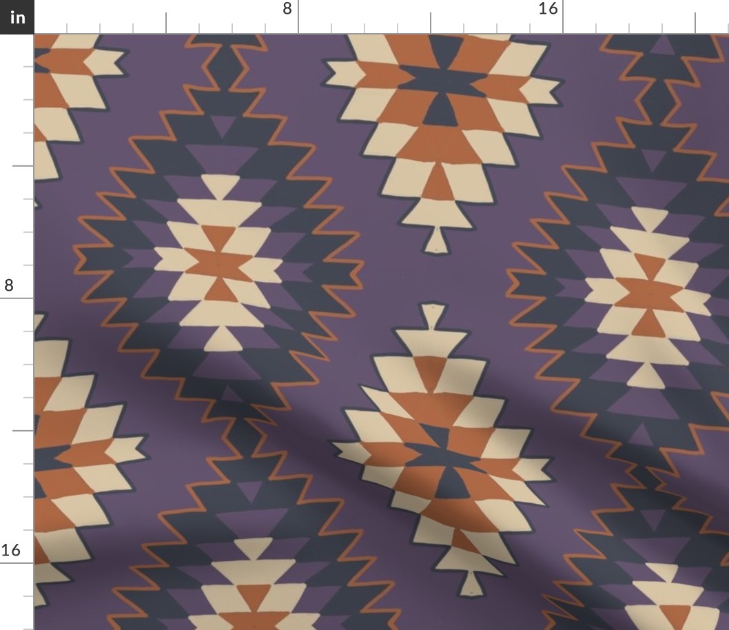 Woven Purple Aztec