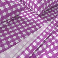 Lilac purple gingham watercolour check pattern