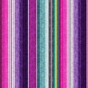 (small scale) serape southwest stripes - purple - (90) LAD19