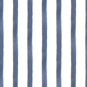 Blue Watercolor Striped