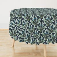 Nouveau  Cornflower Damask