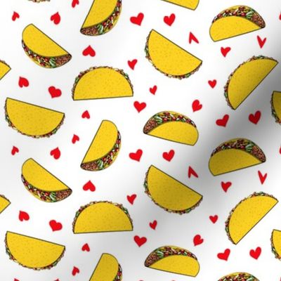 I love tacos - white - Taco Valentine - Valentine's Day - LAD19