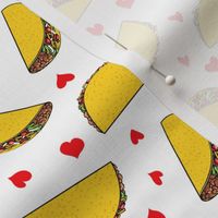 I love tacos - white - Taco Valentine - Valentine's Day - LAD19