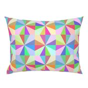 Colorblock Four Pointed Stars