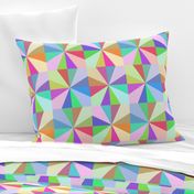 Colorblock Four Pointed Stars