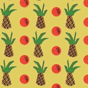 Pineapples & Oranges - Yellow-ed