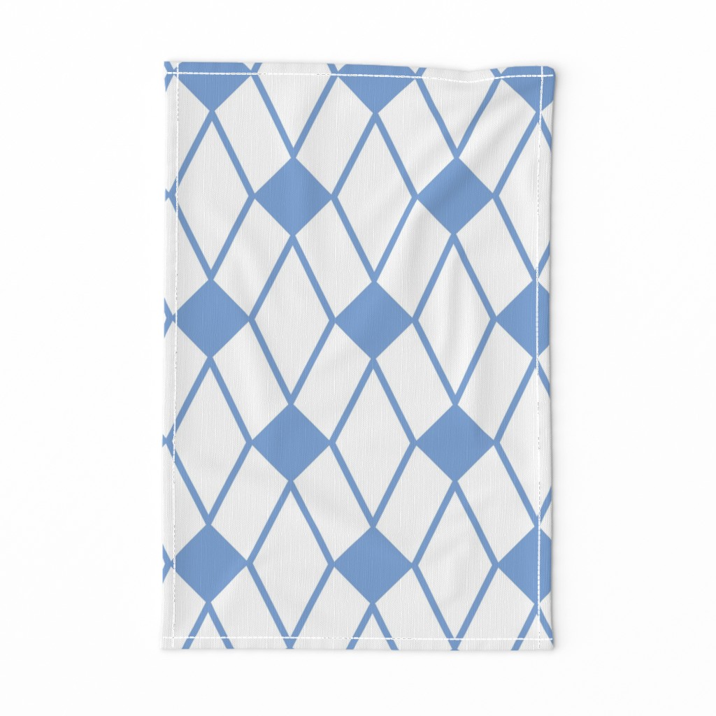 Geometric Blue/White