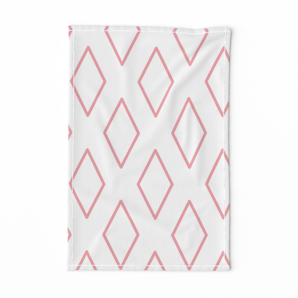 Geometric Pink/White