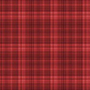 rustic plaid red