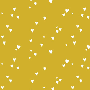 marigold hand drawn hearts