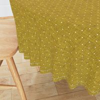 marigold linen swiss dots