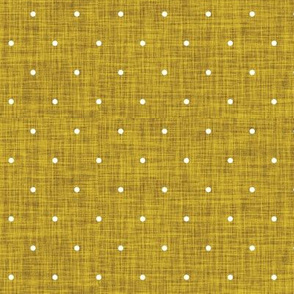 marigold linen swiss dots