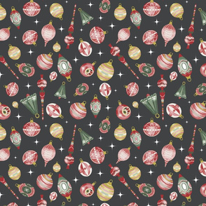 Xmas baubles pattern