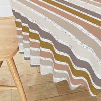 stripes: white linen + spice, stone, sugar sand, mud, bronze