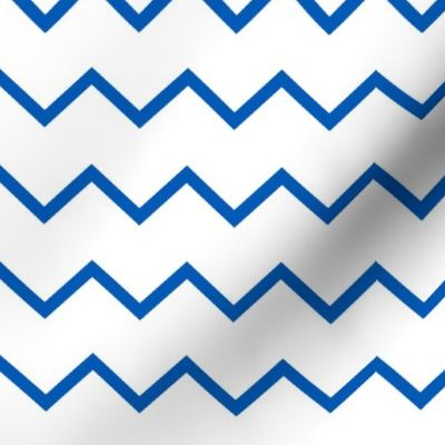 neutral zigzag- white and 2020 pantone classic blue