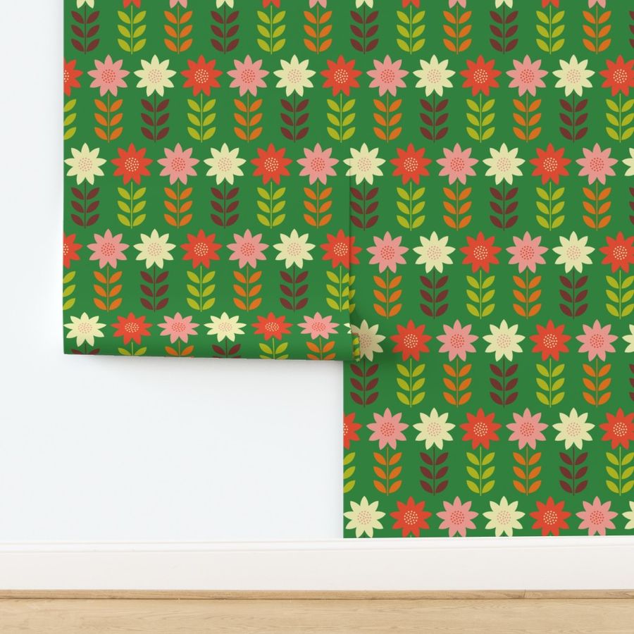 Folk Art Poinsettia