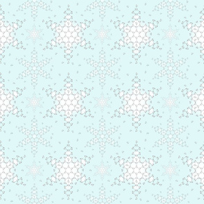  H-bond snowflake geometric ice water