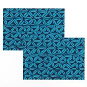 South Seas Tribal Tapa - Turquoise smaller scale