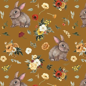 Florals and Bunnies // Gold