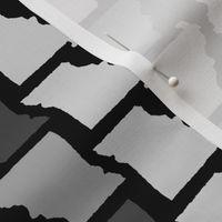 Missouri State Shape Pattern Black and White