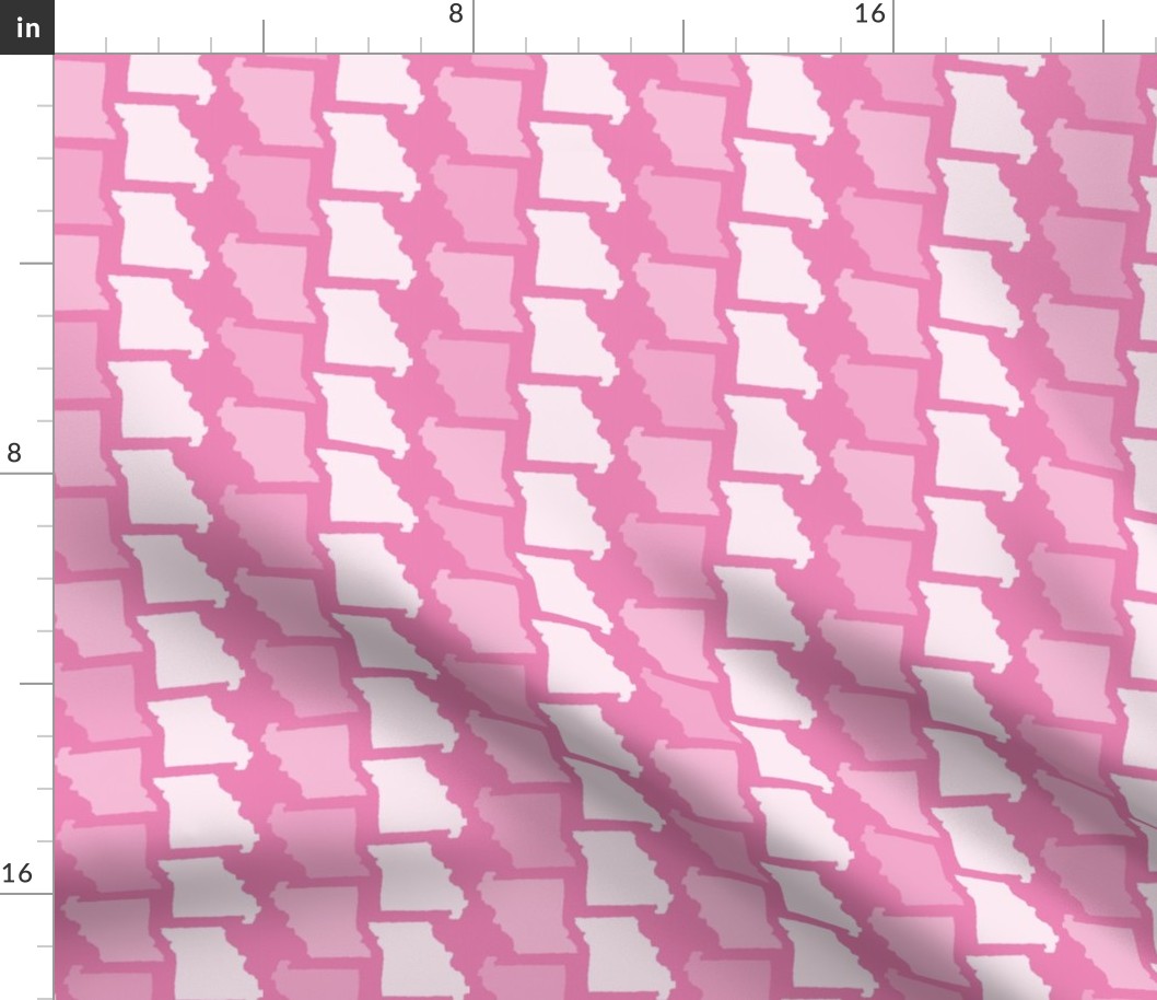 Missouri State Shape Pattern Pink and White